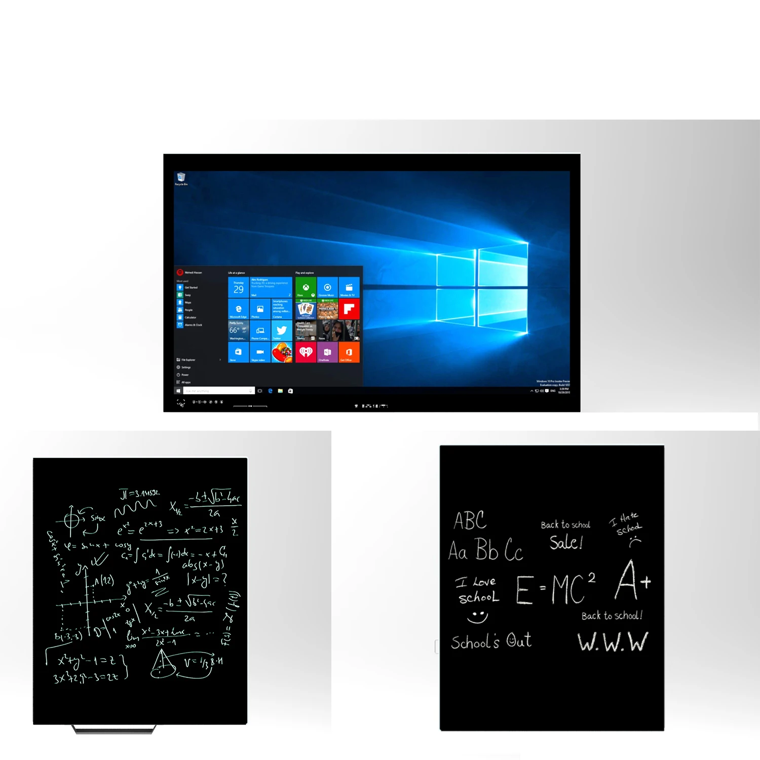 All in one touch screen smart e-blackboard lcd nano smart blackboard