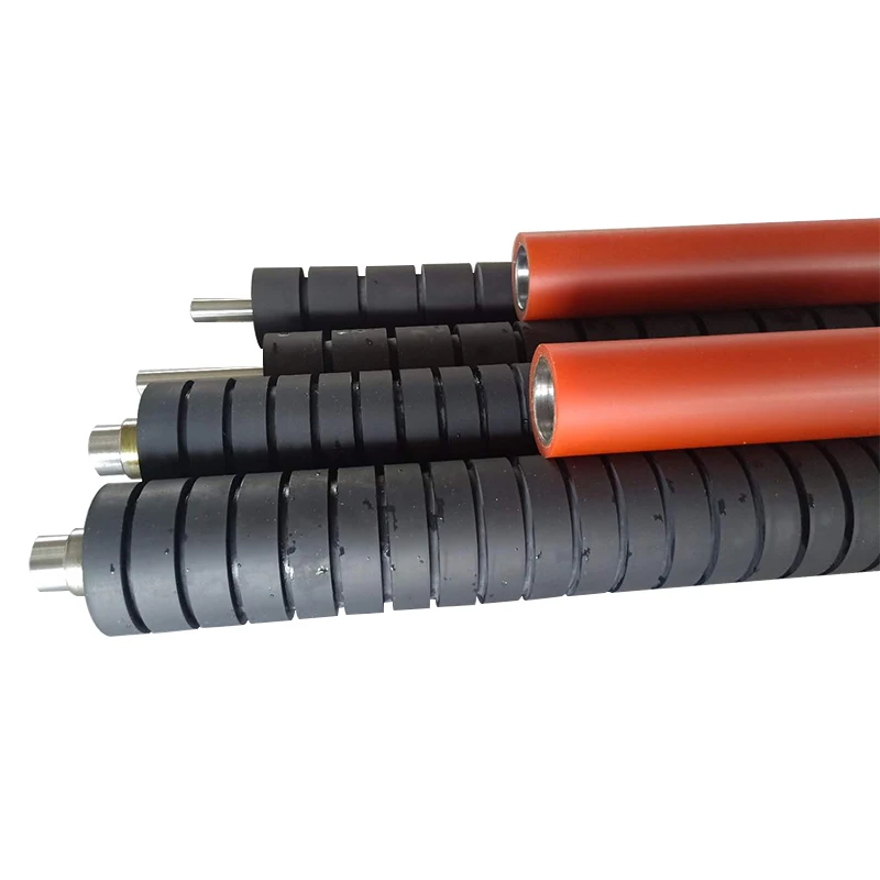 Custom Rubber Coated Roller Conveyor Belt Idler Rubber Roller