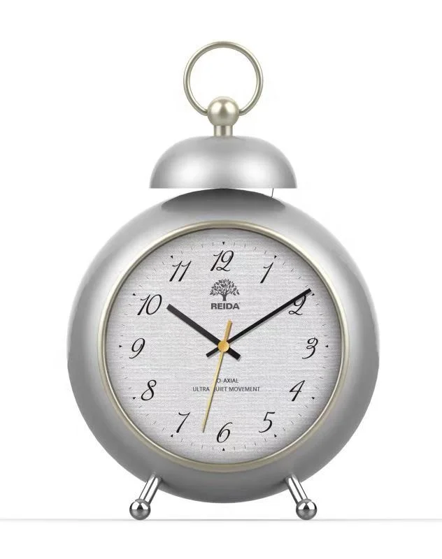 Новые настольные часы в стиле ретро, будильник с одним колокольчиком для украшения дома