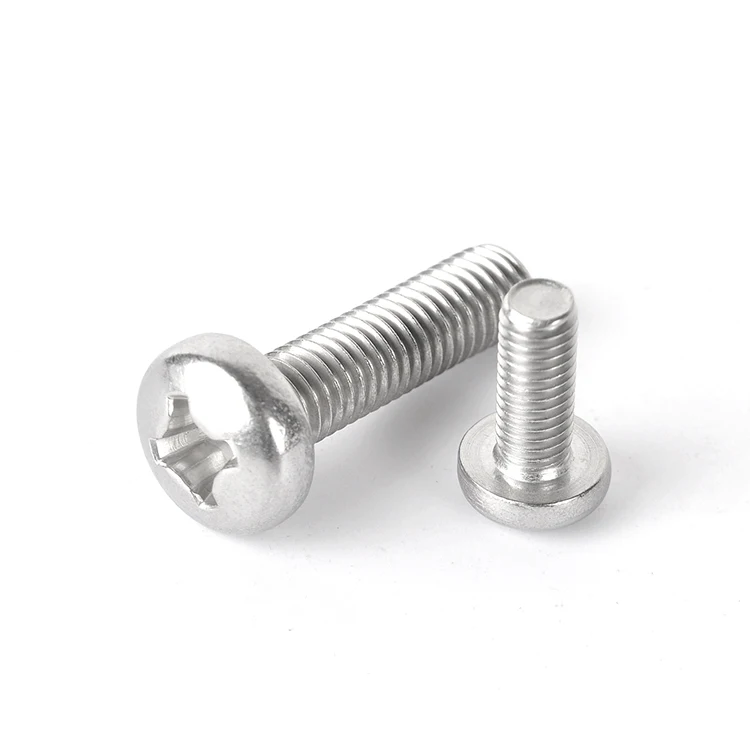 M2 M3 M4 M5 M6 M7 M8 M10 6-32 Metric Din 7985 Phillips Pan Head Machine Screw Stainless Steel Machine Screw