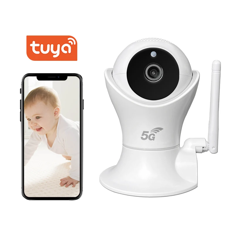 Tuya 3MP 2.4G 5G Wireless Surveillance Baby Monitor Wifi Camera