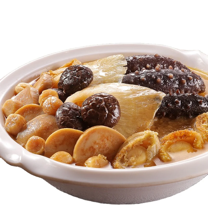 Chinese Soup Frozen Abalone Prepared Seafood Soup Buddha Jumps Over The Wall Instant Heating Food