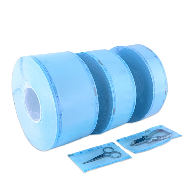 Autoclave EO Flat Sterilize Pouch Roll Steam pouch for Hospital Dental Clinic Use for CSSD