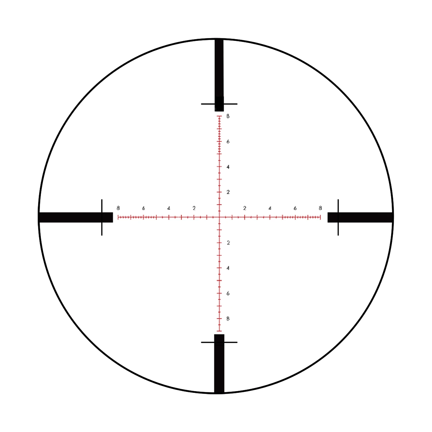 Factory Direct sell T-EAGLE SR 10X44 SF SS Hunting Waterproof Long Range Red Illuminated Scope Long Range Scope