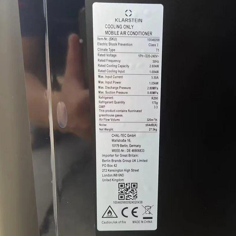Портативный 7000 9000 кондиционера