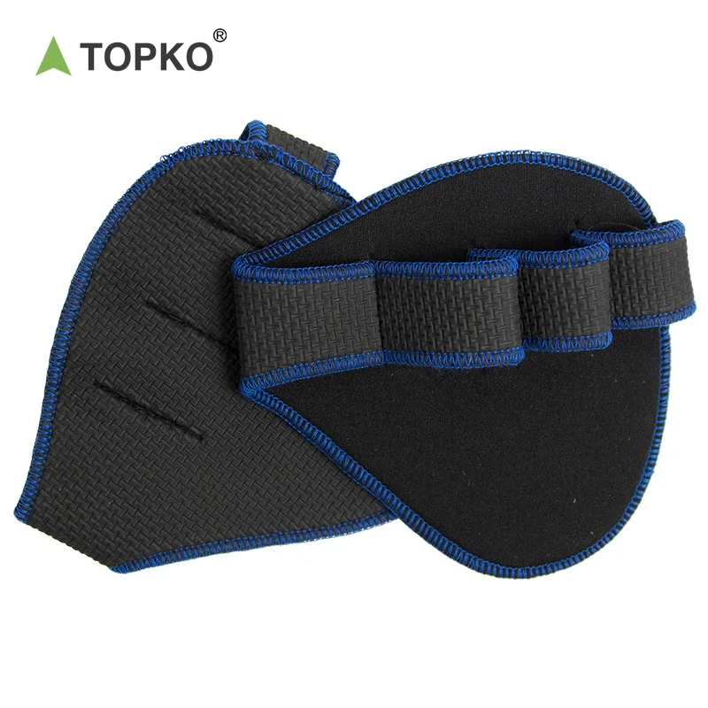 TOPKO Outdoors Unisex Workout Glove Gym Weight Lifting Fitness Gloves for Men & Women Four Finger Fitness Gloves