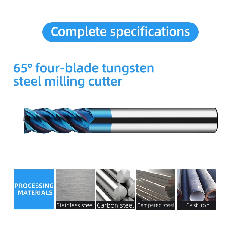 Carbide End Mill tungsten steel Milling Cutter Milling Cutter For Aluminum cutter End Mill Fresas CNC Cutting Tool