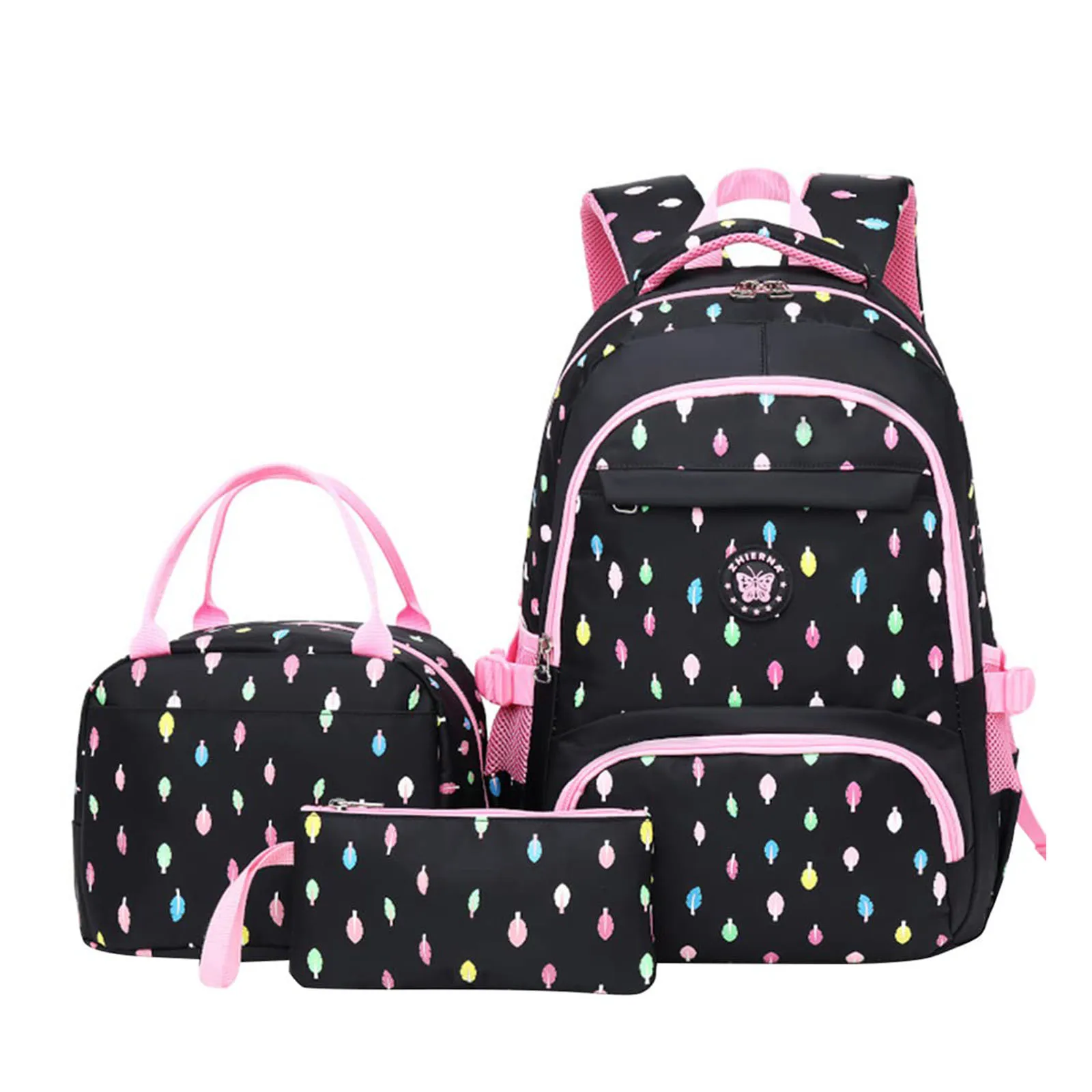 3 Piece Set Children Waterproof  School Bag Kids Backpack  And Lunch Bag Set For Kids