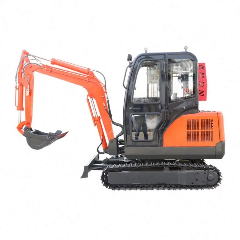High digging power 2.5T small mini excavator/digger loader with hydraulic joystick mini digger loader