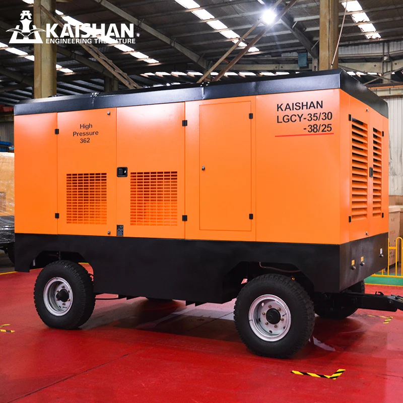 Kaishan 400KW Air-compressor large skid mounted diesel air compressor for deep water well drilling rig