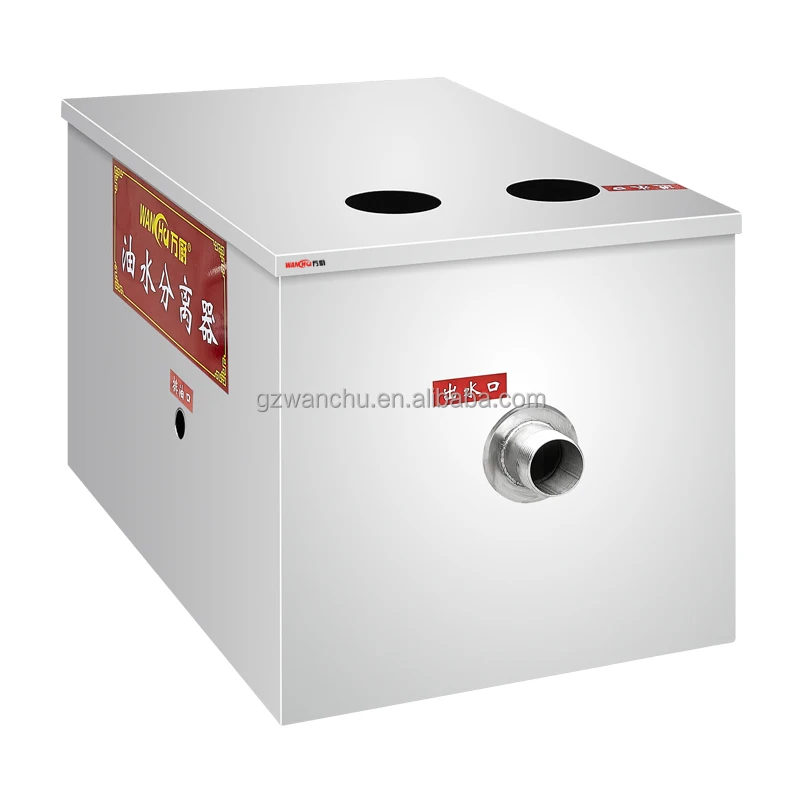 Industrial Singapore Stainless Steel Kitchen Grease Trap for Wastewater Commercial Oil Filter Grease Trap and Water Separator