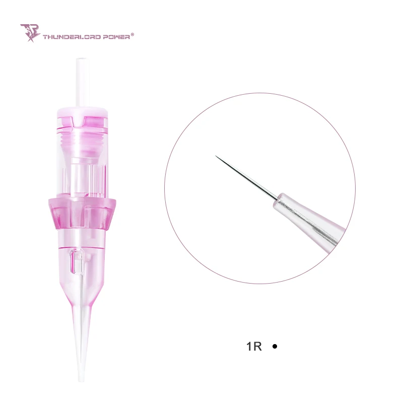 Biomaser Universal OEM Tattoo Needles 1r Pmu Cartridge for Rotary Machine and Wireless Permanent Makeup