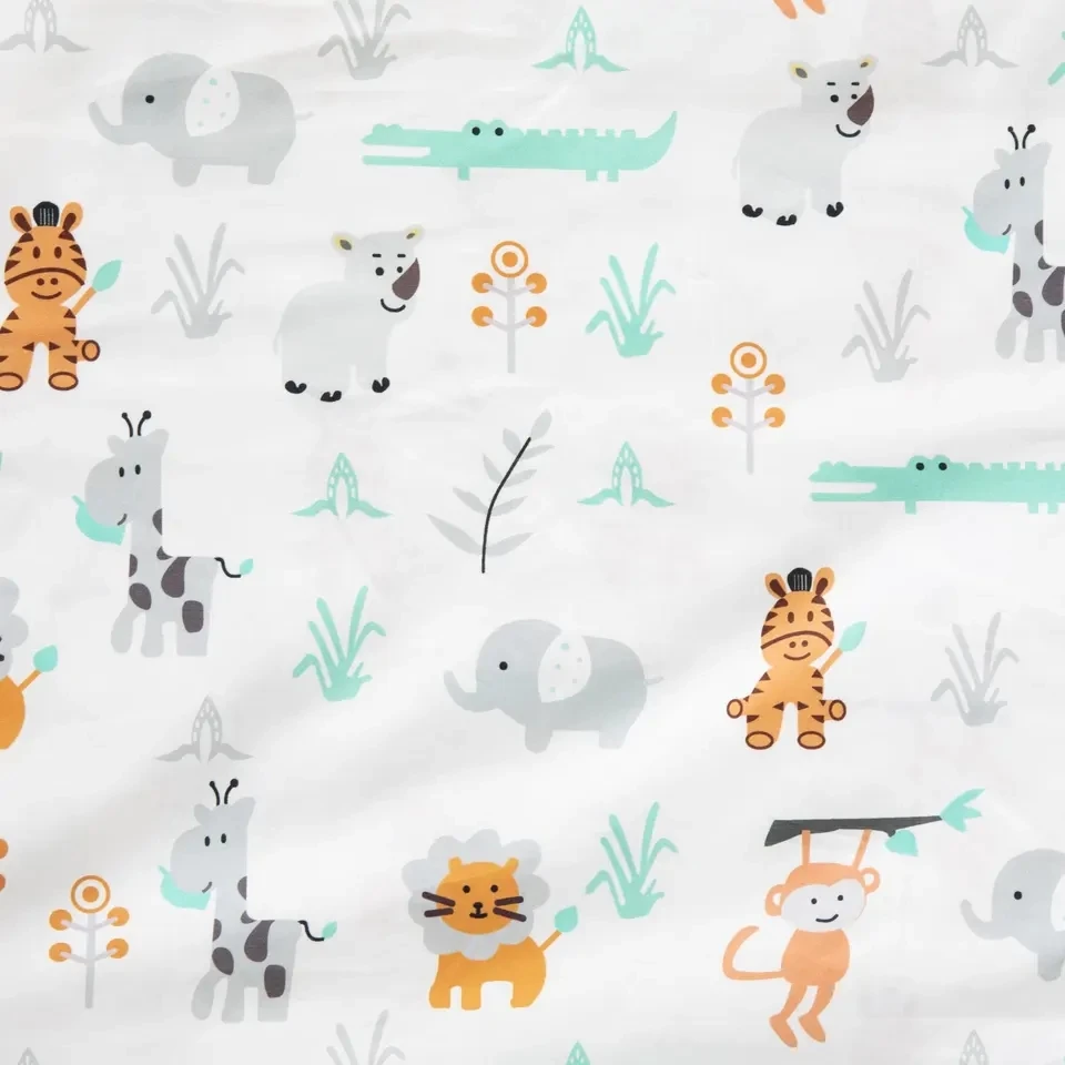 100% Cotton Printed Heavy Baby Removable Cover Nontoxic Glass Beads Weighted Blanket For Kids