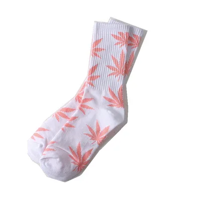
hip hop Men leaf socks Maple Socks Weed fancy crew socks 