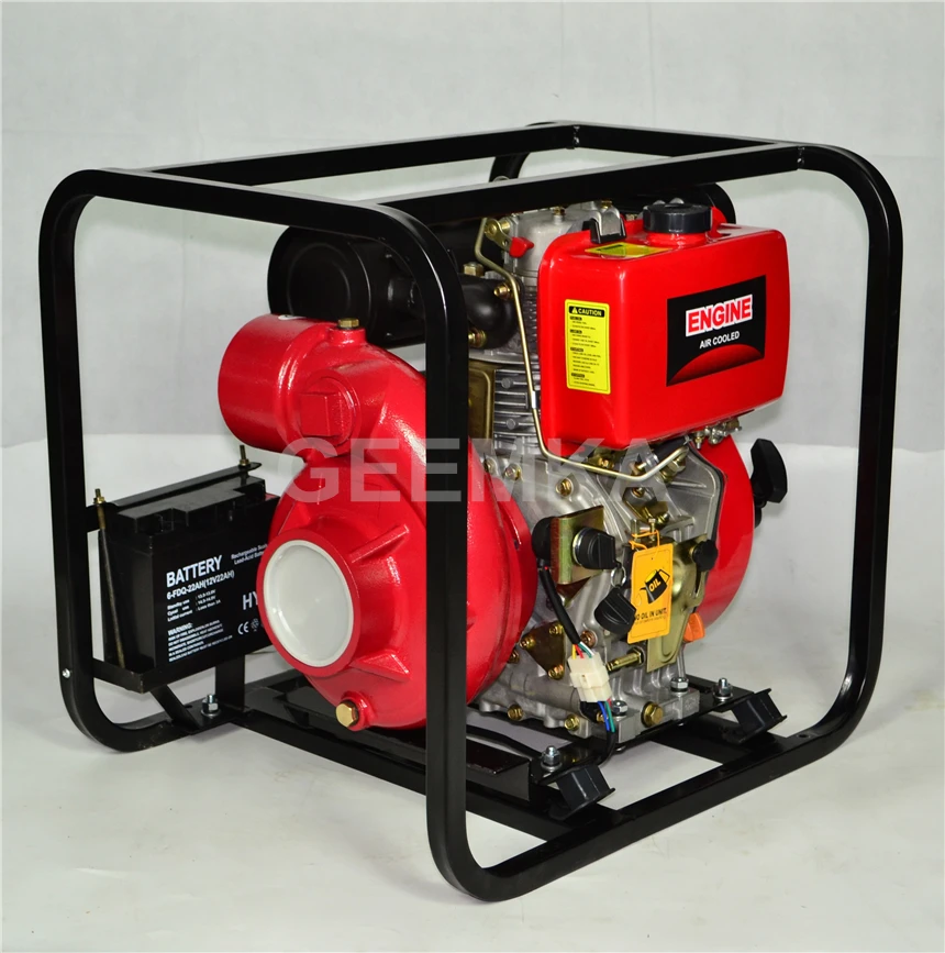 portable cast iron high pressure 13hp 80mm 3inch diesel engine water pump