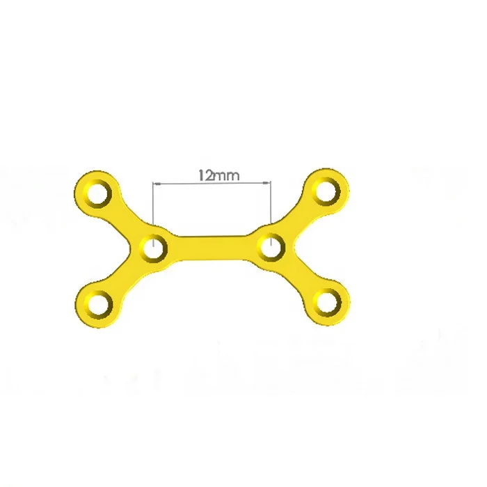Factory Price Orthopedic Surgical Instruments X-shaped Maxillofacial Plate Type-II Screw Titanium Screwdriver Orthopedic