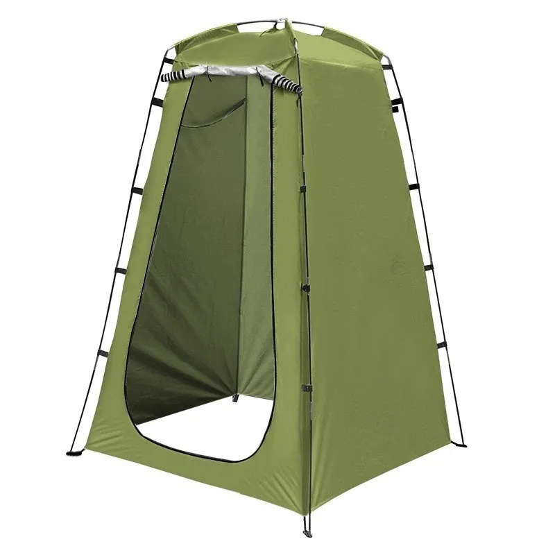 Wholesale Promotion Green Outdoor Camping Bath Tent Shower Beach Portable Toilet Tent Changing Cloth Fast