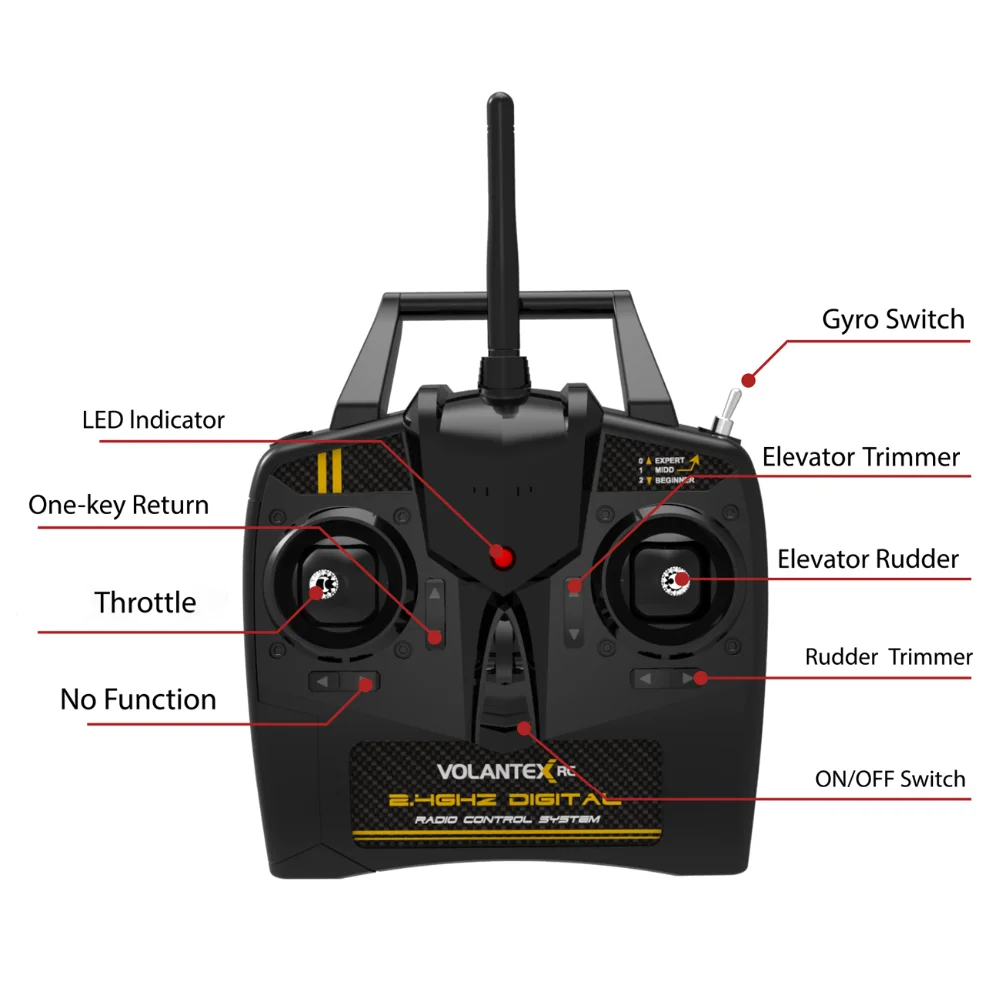 RC Plane Trainstar 3CH Radio Control  USB Cable Outdoor RED AA Battery Foam Plane RC Airplane 3 Channels 300m