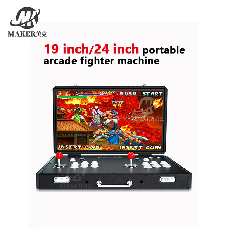 19 inch Portable arcade games cabinet thousand fighting games household video game console multi fighter  machine