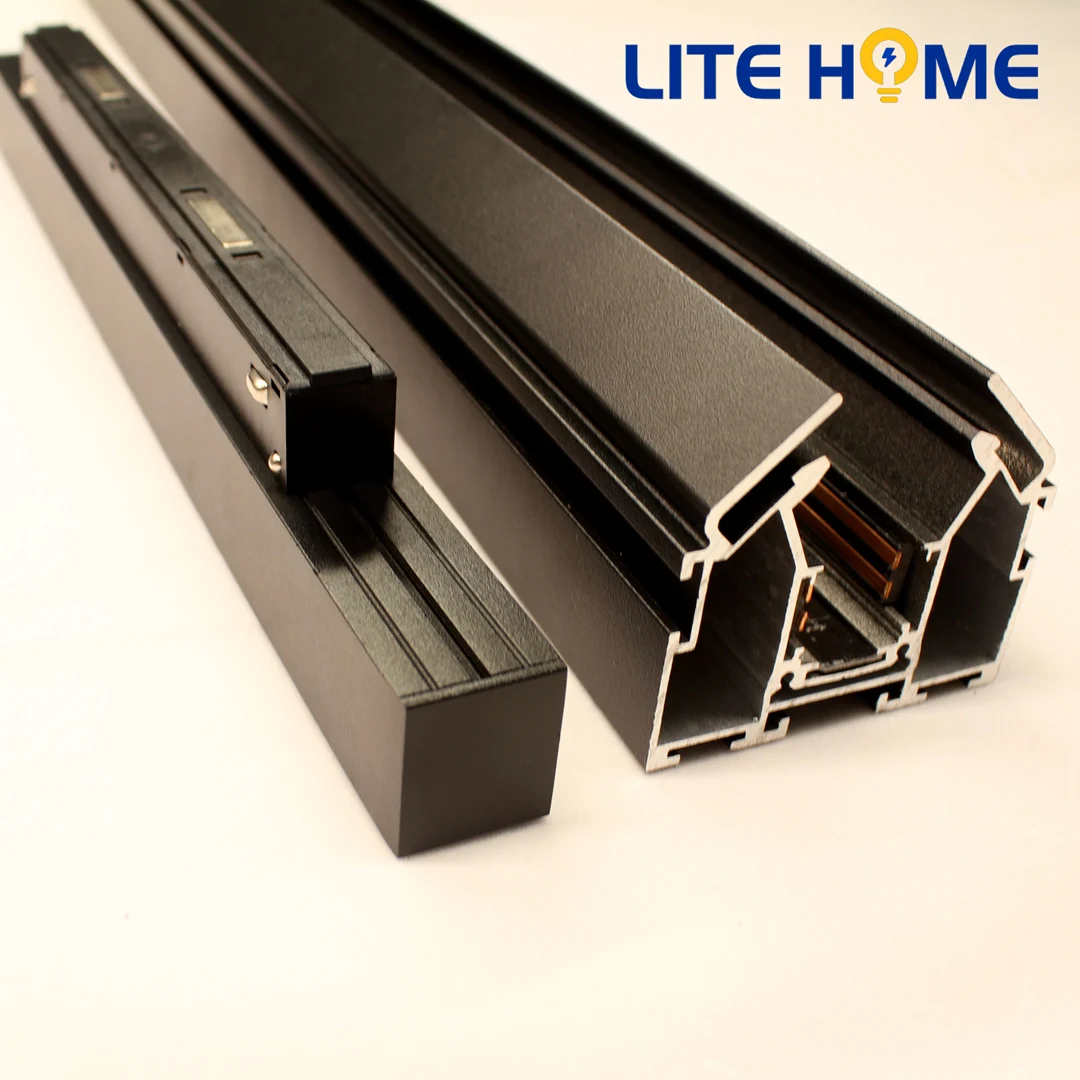 48V High Quality Magnetic Track Accessories Magnetic Light Track Aluminum Led Profile For Soft PVC Fabric Stretch Ceiling