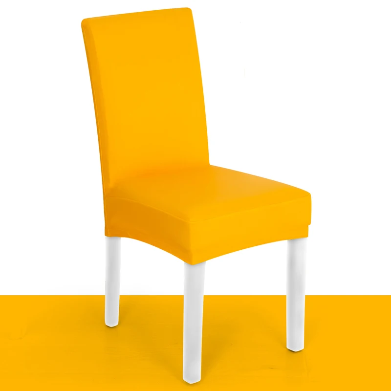 PU leather waterproof chair cover Amazon household dining short chair seat covers