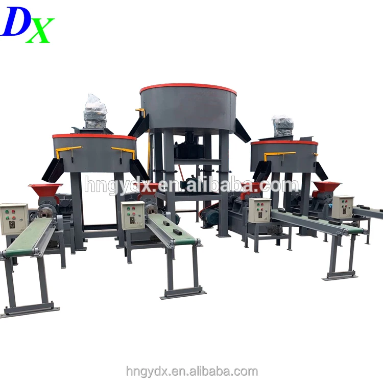 Screw extruder charcoal briquettes making machines production line for sale