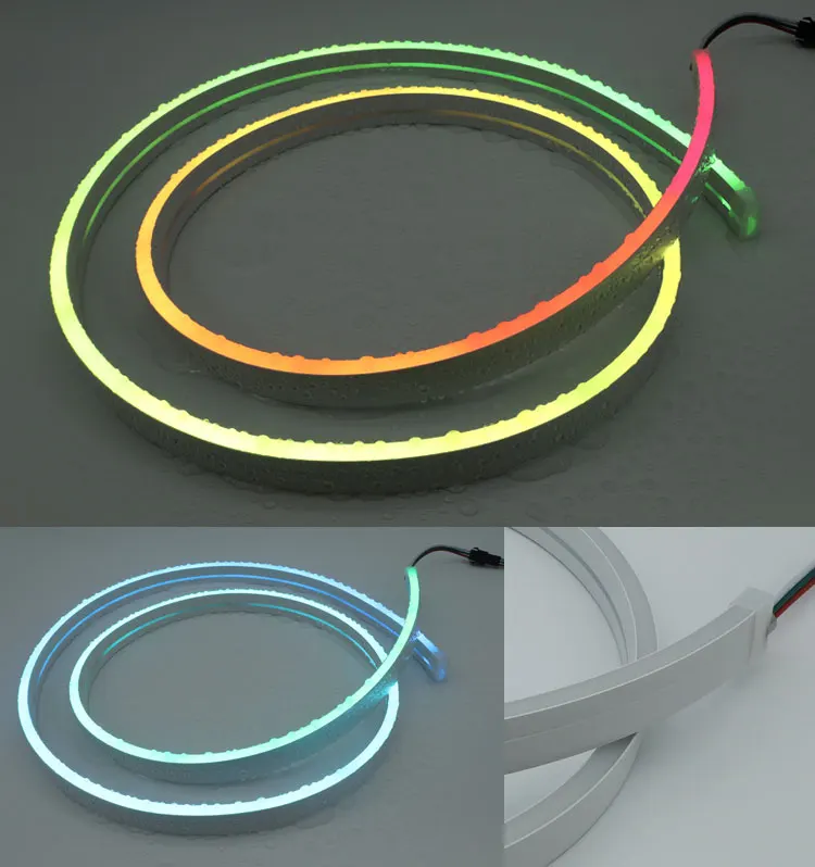Outdoor IP67 Waterproof 06*16mm Color Alternate Neon Waterproof Neon Light Flexible LED Silicone Neon Strip