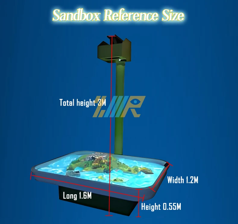 AR Interactive Sandbox Projection immersive projector 5 themed games interactive hologram projector holograms projector 3d