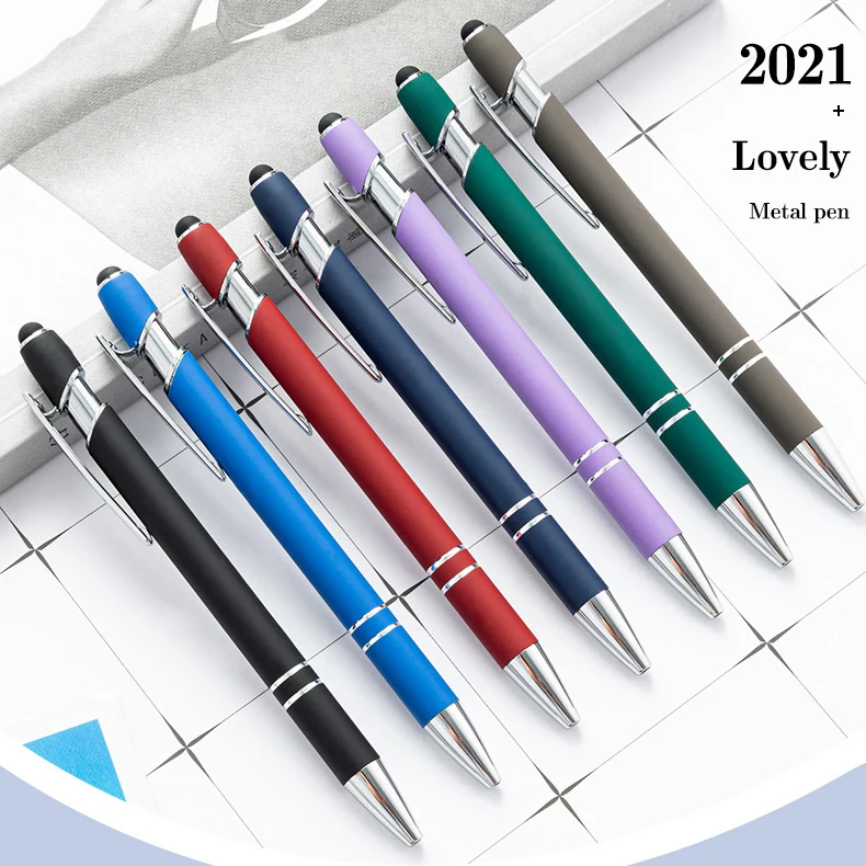 ZXX088 Hot Selling Promotional New Multifunction Ball Stylus Soft Touch Screen Pen 2 In 1 With Ball Pen With Custom Logo