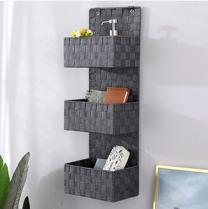 Best selling on Amazon in 2024 Bathroom organizing and  basket Wall mounted ribbon storage