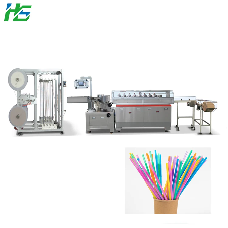 Beverage Sticker Straw High Speed Single Straw Packaging Machine For Package
