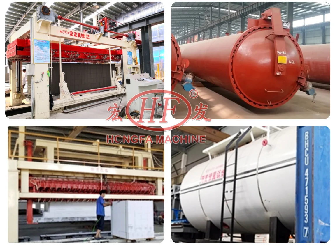 Full Automatic Germany Ytong AAC Block Making Machine Gas Filling Machinery Autoclave Aerated Concrete Brick Production Line