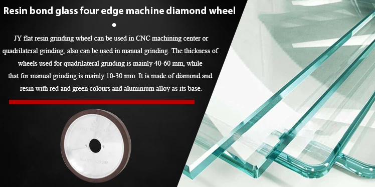 Resin bond glass four edge machine diamond wheel flache Schleif scheibe Diamant schleif scheiben
