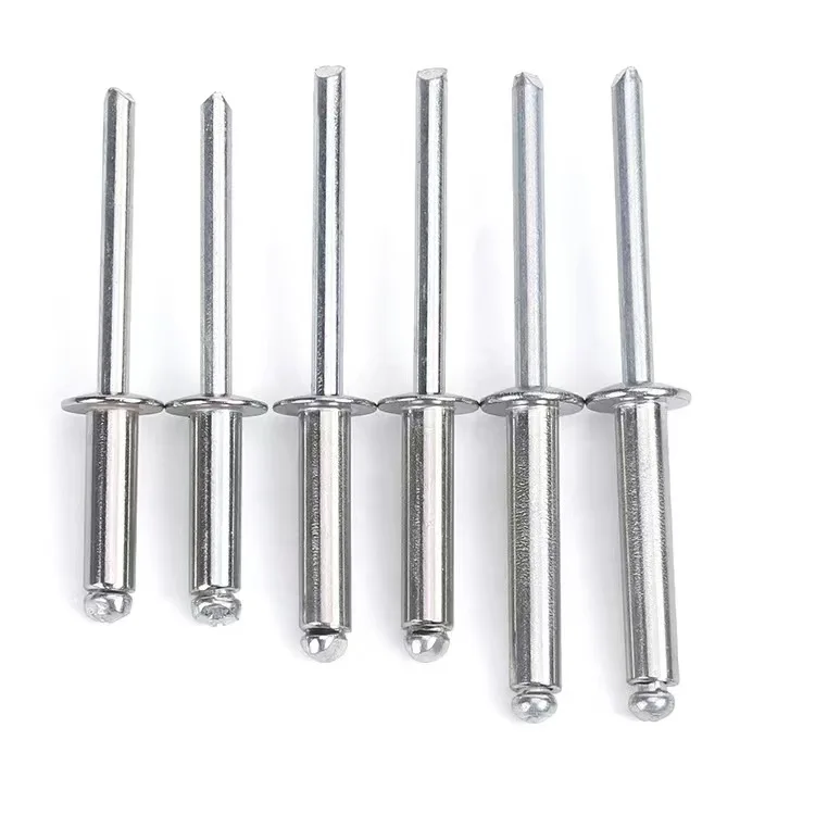 Diameter 3.0/3.2/4.0/4.8/5.0/6.2 Aluminum Stainless Steel 304 Blind Rivet Half Tubular Flat Head Solid Pop Rivet