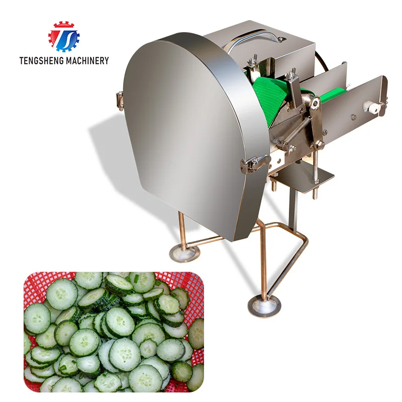 Table Vegetable Cutting Cutter Green Chilli Circles Scallion Cutting Machine with Conveyor Belt  (TS-Q30)