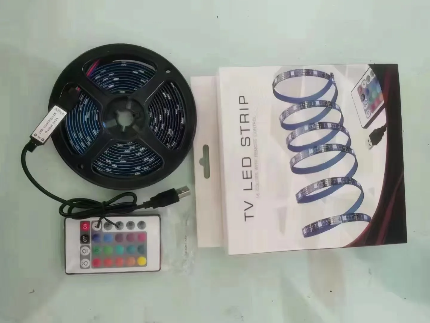 Popular in America TV backlight DC5V USB SMD led strip light RGB 2M 3M 5M length smd5050 IP65 waterproof  rgb  for TV backlight