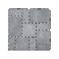 Stone composite deck tile for outdoor pebble interlock floor deck tile natura hotel Italy stone tile