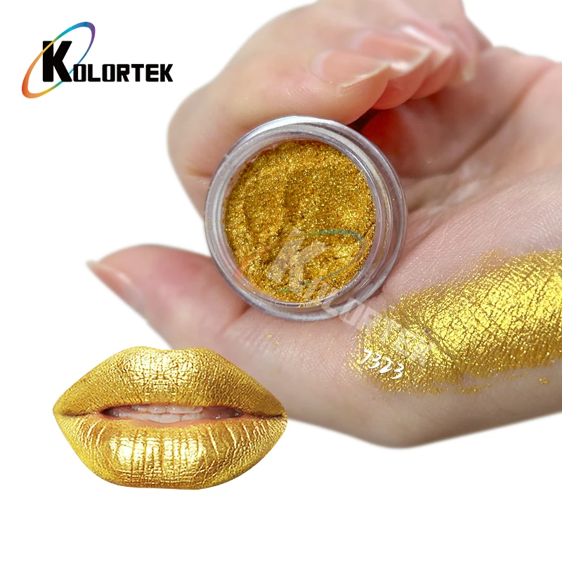 Kolortek Gold Powder Mica Powder for Cosmetics Pearl Powder, Mica Colors, and Sparkles for Eyeshadow & Lip Gloss Pigments