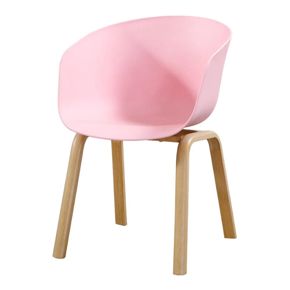 Оптовая продажа, мебель для столовой, современный дизайн, модные дешевые пластиковые стулья с деревянными ножками, дизайнерский стул из массива дерева