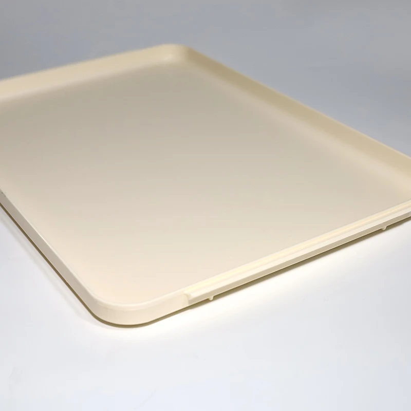 Inflight Rectangular Plastic ABS Atlas Non-Slip Serving Tray with Handles for Airline
