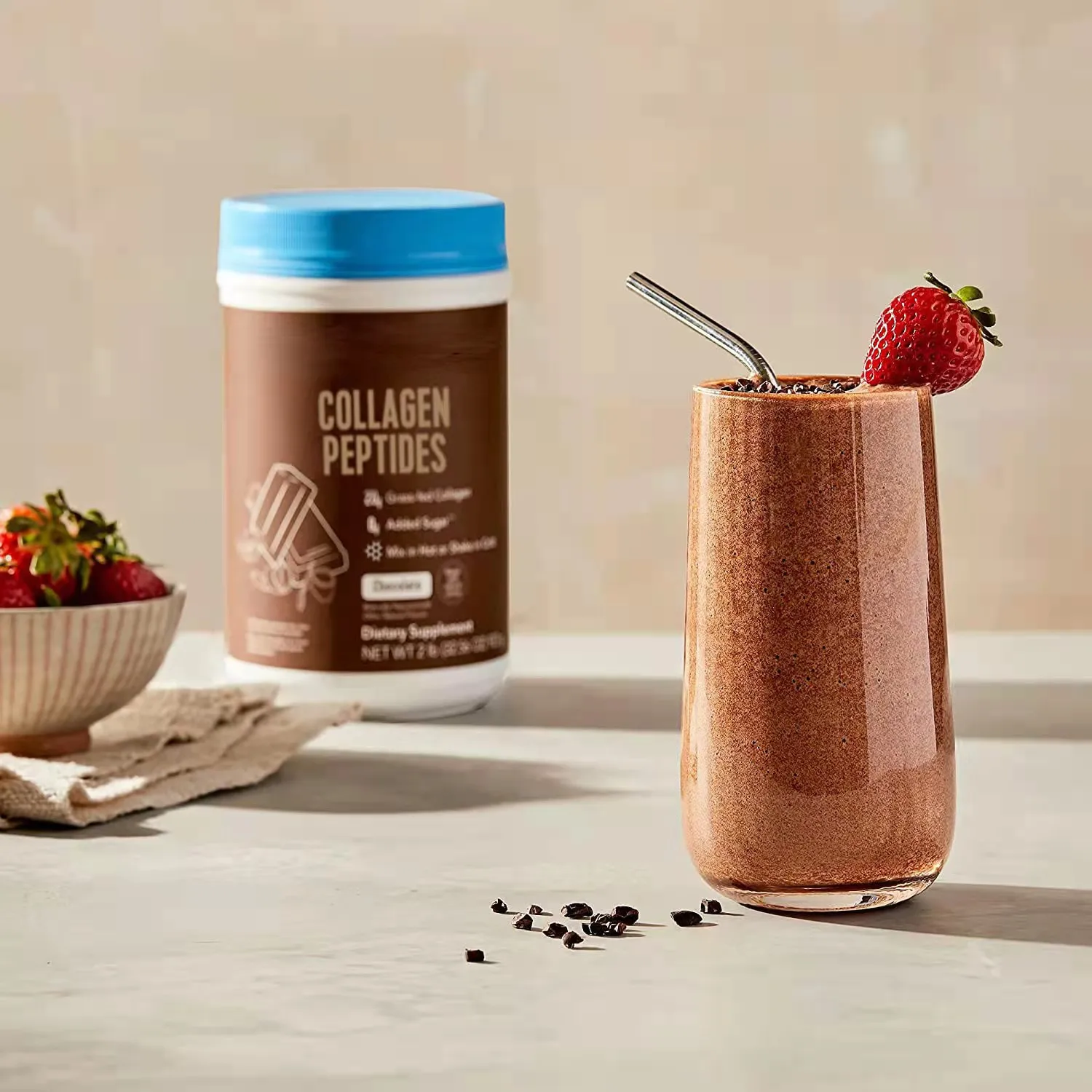 hot selling Collagen Peptide Powder Provides Body With Collagen Peptides That Contain Both Types I & III Collagen