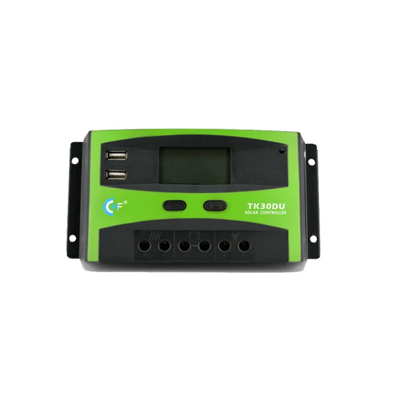 Солнечный производитель ЖК-дисплей 12/24vauto 30A PWM регулятором солнечного заряда контроллер