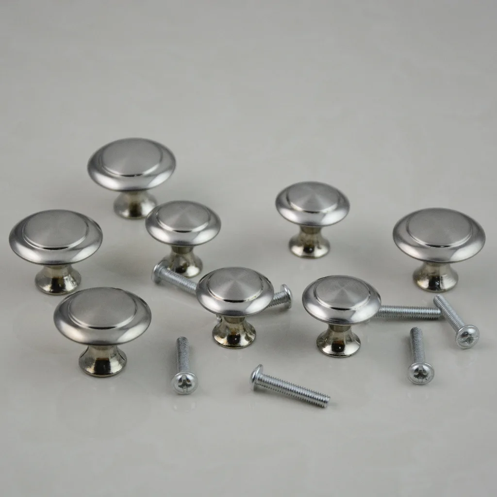 Metal Cabinet Hardware Round Knob,  Single Hole Round handles and knobs for kitchen cabinet