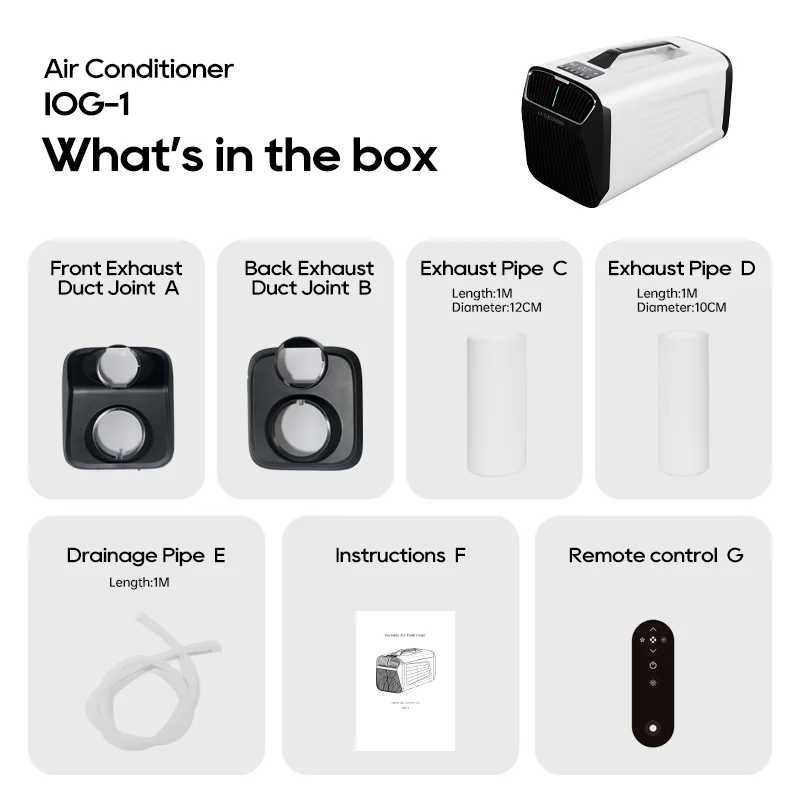 IOG-1 Outdoor Portable Air Conditioners Strong Cooling Tent Room Electronic Powerful Cooling Portable Air Conditioners