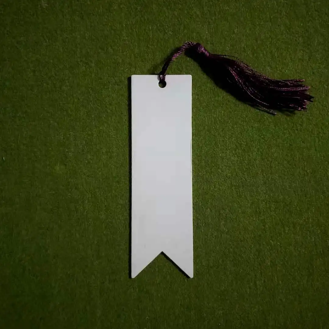 2022 sublimation blank thermal transfer printing metal aluminum bookmark book Page marker label