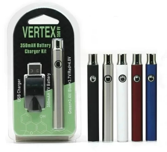 
 Электронная сигарета vertex CBD, вейп-ручки 510, батарея предварительного нагрева для вейпа pen 22  