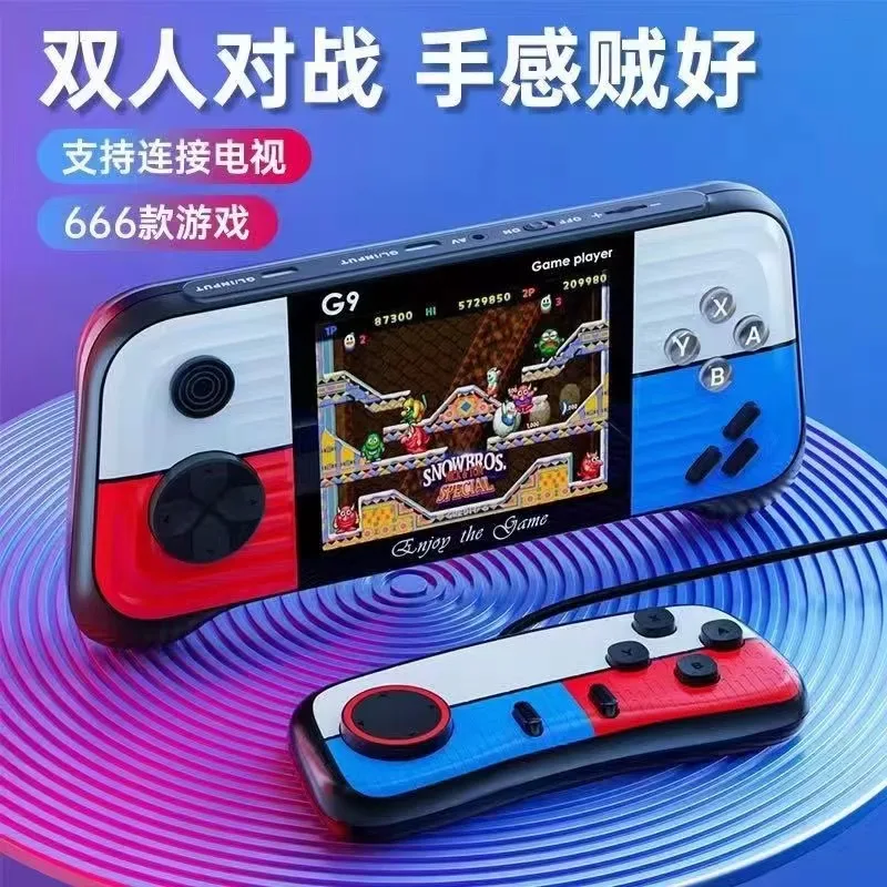 hot sell G9  Handheld Game Player Video Classic Game Console Video 3.0 Inch screen built in 666 games