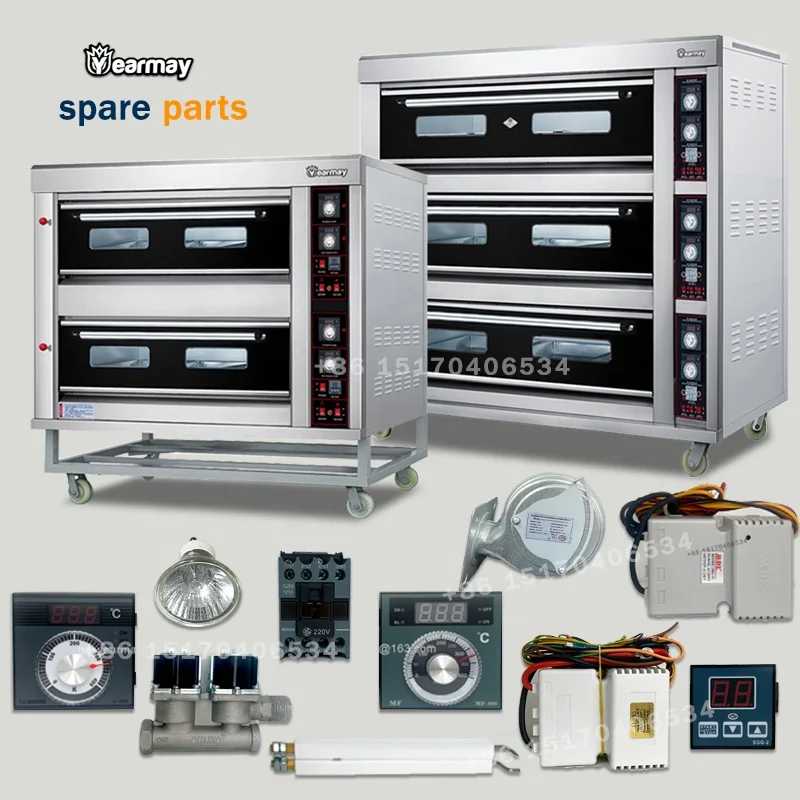 Bakery Gas Baking Oven Spare Parts Temperature Sensors Control Boards Controller Module With Timer Panel Oven Parts