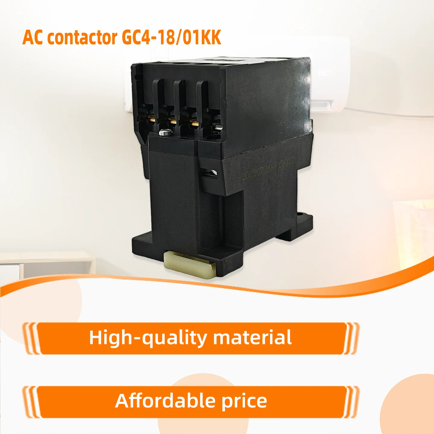Контактор для систем кондиционирования и охлаждения GC4-18/01KK 240/400В 18А реле кондиционера