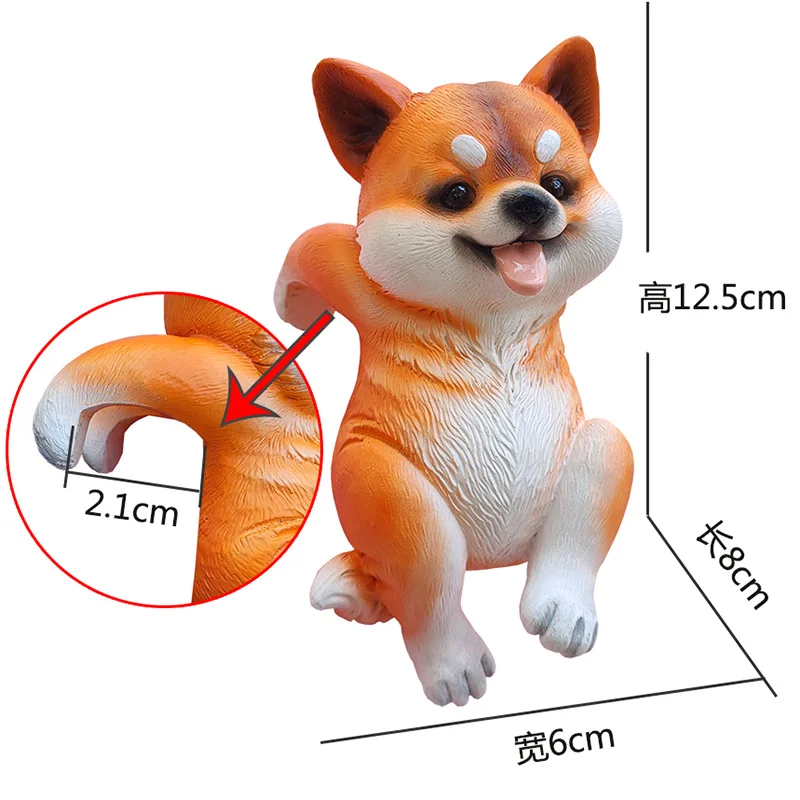wholesale garden landscaping decoration Resin puppy shiba inu dog flower pot hanging bonsai plant hanger with pot